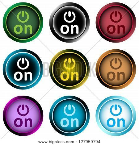 Icon with the graphic button of inclusion