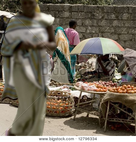 Ein Markt in Kenia