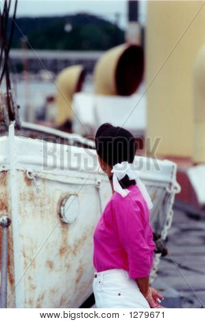 Bote velho enferrujado