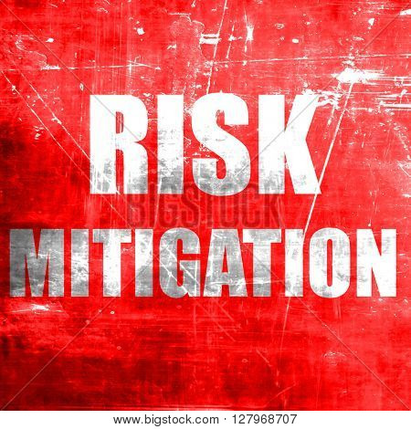 Risk mitigation sign