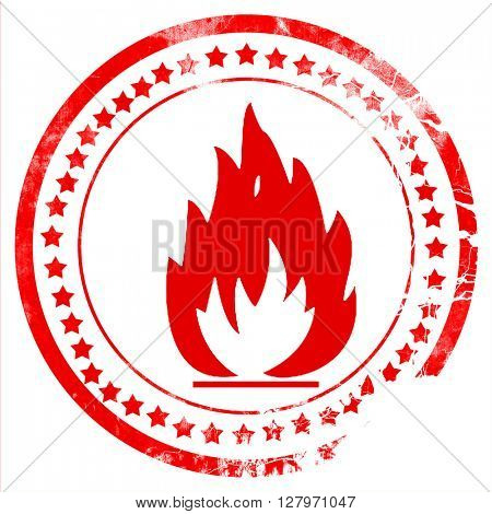 Flammable hazard sign