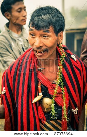 Man With Striped Scarf