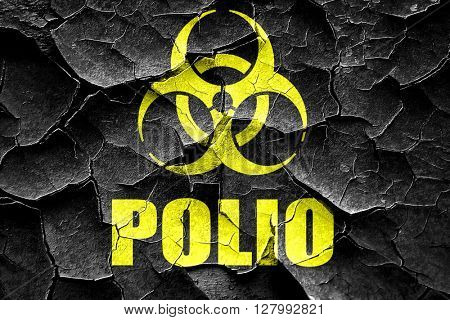 Grunge cracked Polio concept background