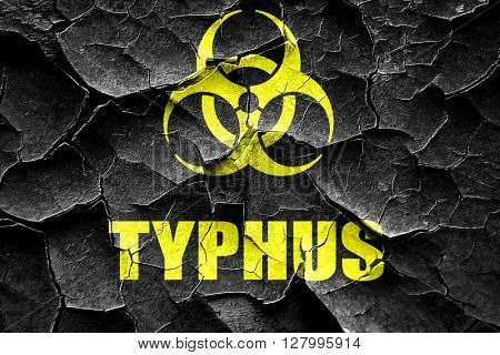 Grunge cracked Typhus concept background