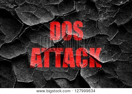 Grunge cracked DOS warfare background