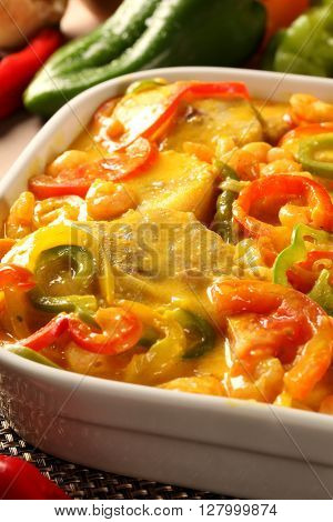 Traditional Brazilian Dish Called Moqueca De Peixe