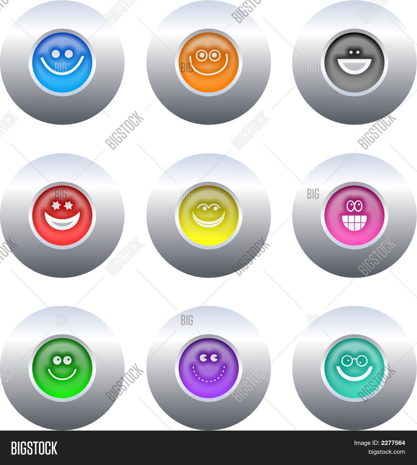 Smilie Buttons Image & Photo (Free Trial) | Bigstock