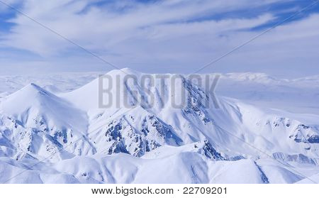 Vista da montanha Ejder.palandoken.