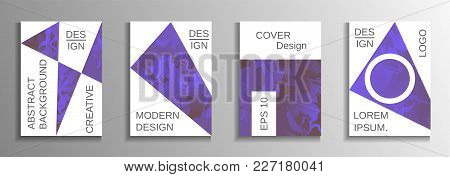 Modern Design Template. Creative Fluid Backgrounds From Current Forms To Design A Fashionable Abstra
