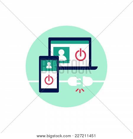 Log Out From Your Account On All Devices And Disconnect, Web Security Concept