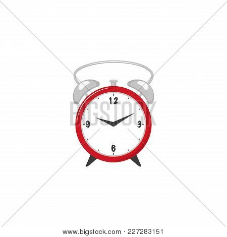 Vector Flat Og Photo Free Trial Stock Vector Flat Og Circle Table Red Simple Modern Alarm Clock Icon For Your Design Isolated