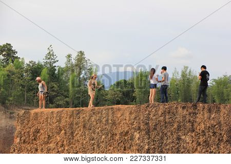 Hangdong Canyon Chiangmai. Resevoir From Old Excavation Laterite Soil For Sale.