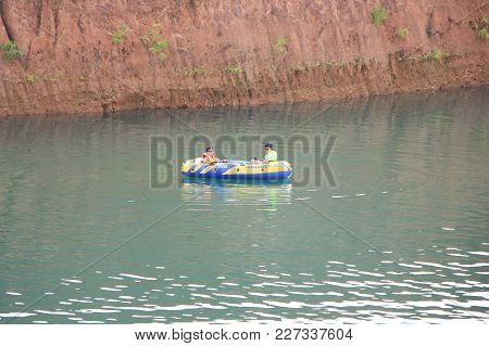 Hangdong Canyon Chiangmai. Resevoir From Old Excavation Laterite Soil For Sale.