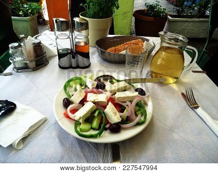 A Delicious And Typical Greek Lunch In Athens