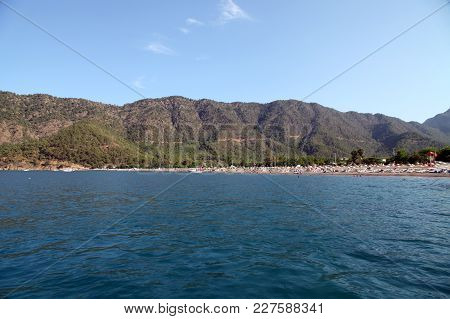 Adrasan Bay Beach In Kumluca, Antalya, Turkey