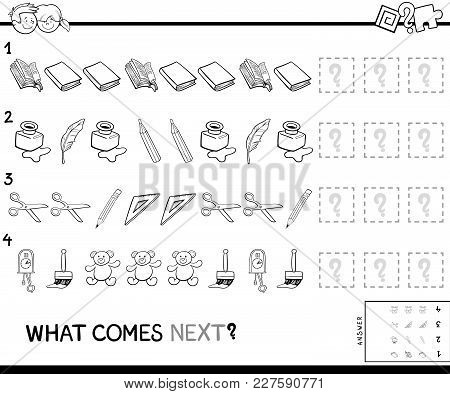 Complete Pattern With Objects Coloring Book