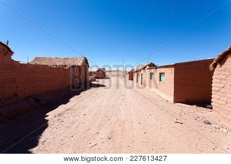 Cerrillos Village View,bolivia. Andean Plateau.bolivian Rural Town
