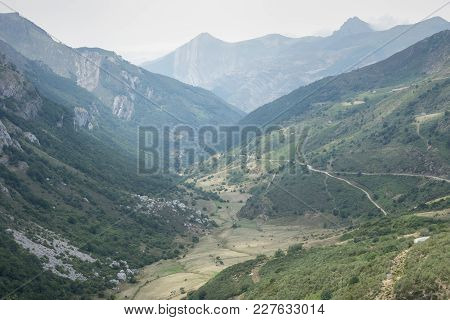 Views Of Saliencia Valley, Somiedo Nature Reserve. It Is Located In The Central Area Of The Cantabri