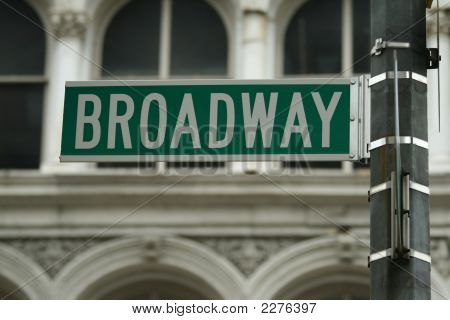 Green Broadway Sign Away