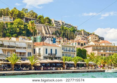 Quay Of The Ancient City Of Nafplion, Greece.