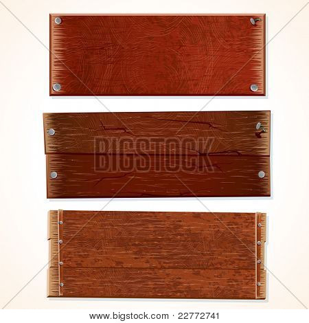 Fa táblák és a deszkák, elszigetelt fehér background gyűjteménye.