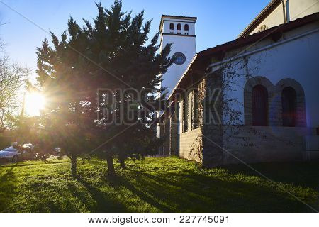 Eglise Sainte Anne Church Of Hendaye. Aquitaine, Pyrenees Atlantiques, France.