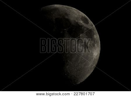 High Contrast Gibbous Moon