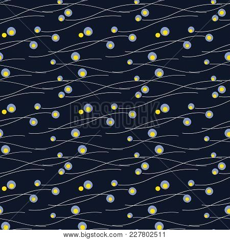 Japanese Traditional Retro Wagara Seamless Pattern Background Wave Curve Line Round Dot