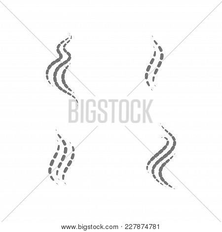 Smell Aroma And Fragrance Sign Set. Stock Vector Illustration Of Odor And Scent By Circles Isolated 