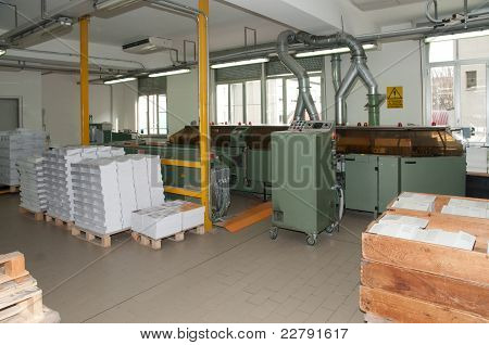 Imprimerie (impression de presse) - ligne de finition