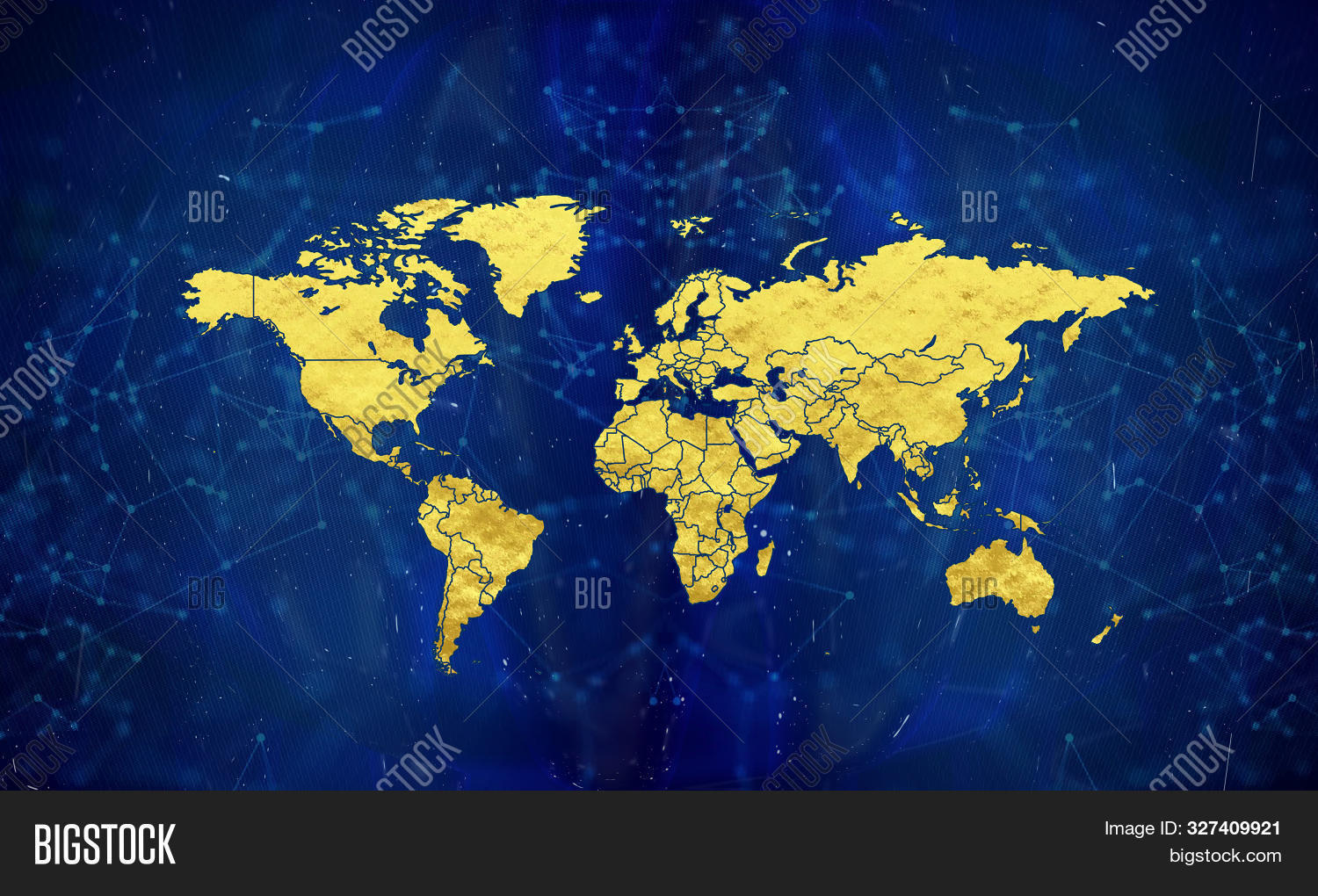 World Map Gold Wrap. Image & Photo (Free Trial) Bigstock