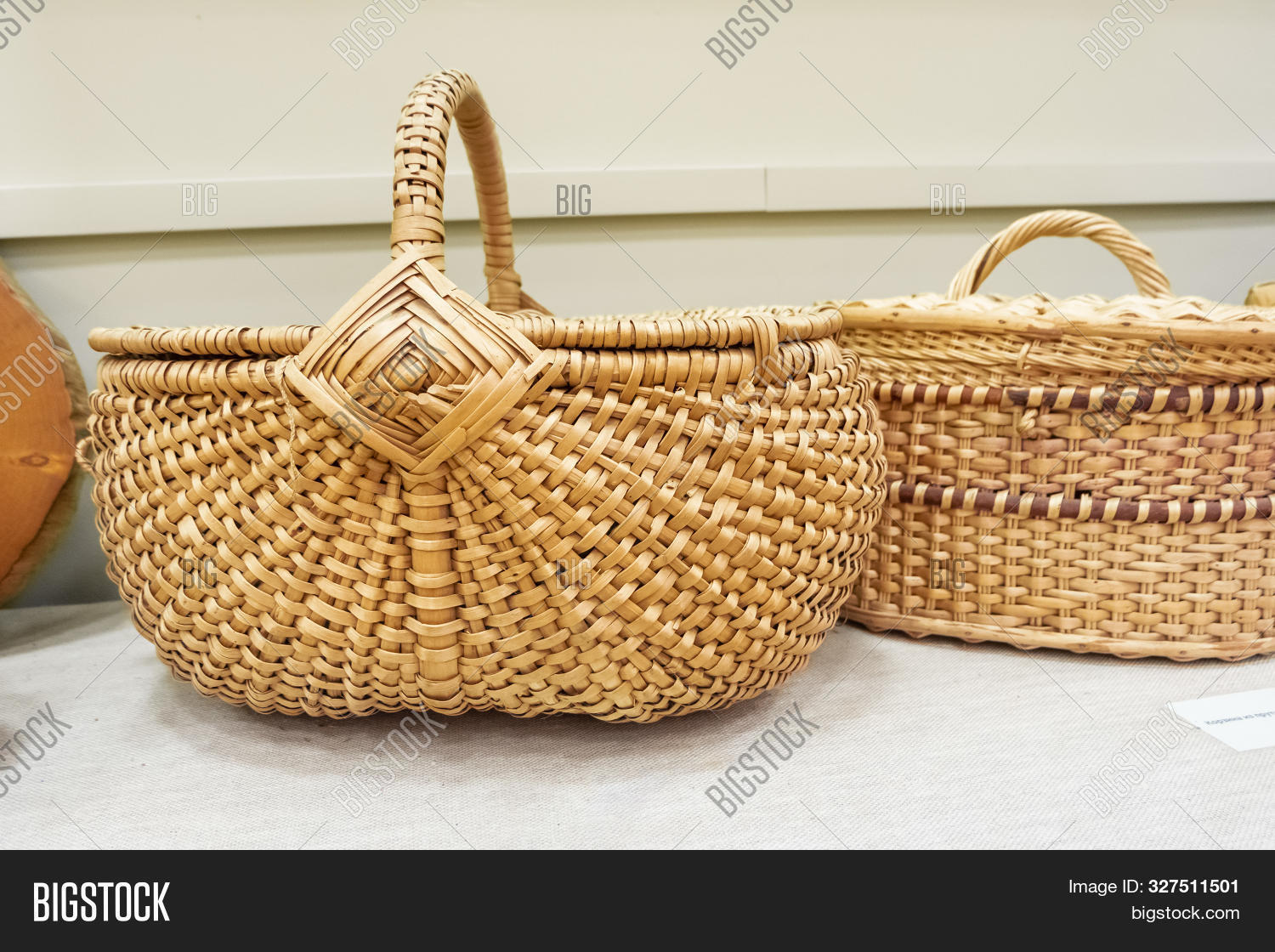 Wicker Baskets Lid. Image & Photo (Free Trial) Bigstock