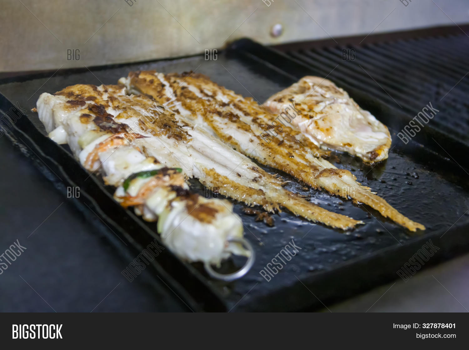 Seafood On Grill, Sole Image & Photo (Free Trial) Bigstock