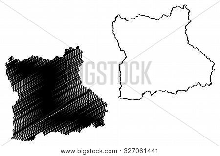 Blagoevgrad Province (republic Of Bulgaria, Provinces Of Bulgaria) Map Vector Illustration, Scribble