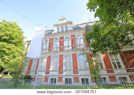 Berlin Germany - June 9, 2019: Charlottenburg Wilmersdorf Museum Old Building In Berlin Germany
