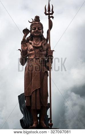 Mangal Mahadev Is 33 M (108 Ft) - Tall Statue Of The Hindu God, Shiva, Standing With His Trident At 