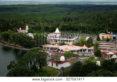 The Ganga Talao Temple In Grand Bassin, Savanne, Mauritius.