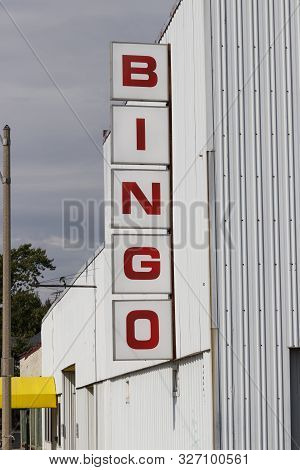 Marion - Circa September 2019: Bingo Hall And Parlor. Bingo Provides A Chance To Win Money And Provi