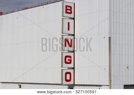 Marion - Circa September 2019: Bingo Hall And Parlor. Bingo Provides A Chance To Win Money And Provi