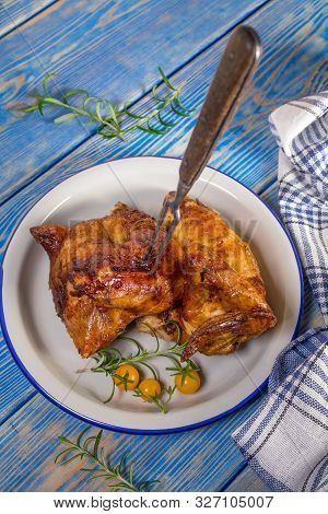 Chicken Quarters Baked.