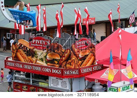 Cumming, Georgia - October 6, 2019: County And Local Fairs And Carnivals Are Still Some Of The Best 