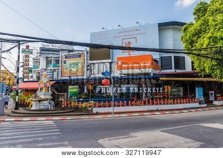 Phuket Old Town Thailand. 31 January 2019. A View Of The Trickeye 3d Museum In Phuket Old Town