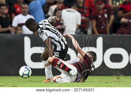 Rio, Brazil - October 10, 2019: Rener Player In Match Between Flamengo And Atletico-mg By The Brazil
