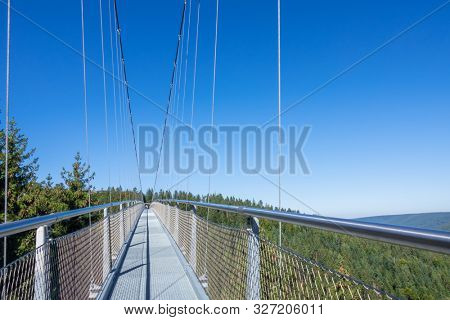 An image of the cable bridge at Bad Wildbad south Germany