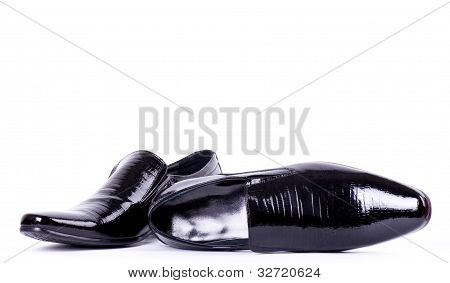 Mode Men Schuhe auf einem weiÃŸen Hintergrund.