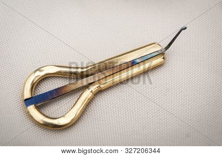 Jews Harp, Also Known As The Jaw Harp, Mouth Harp, Gewgaw, Guimbard, Jew S Trump, Trump, Ozark Harp,