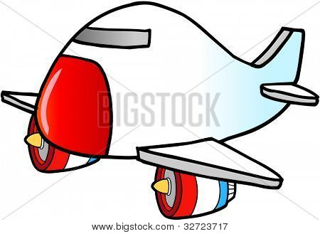 Ilustracja wektorowa jumbo jeta