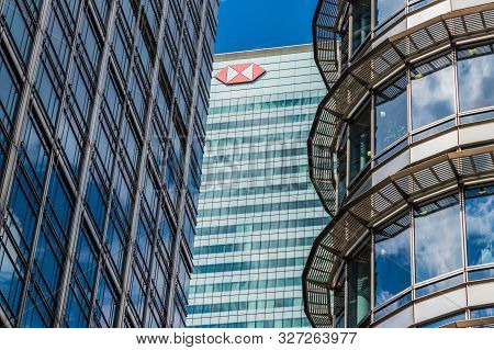 Canary Wharf London. 23 May 2019. A View The Hsbc Head Office In Canary Wharf In London