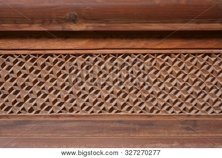 Traditional Chinese Residences Interior Wooden Carving Decoration Geometry Painting In Tianshui Folk