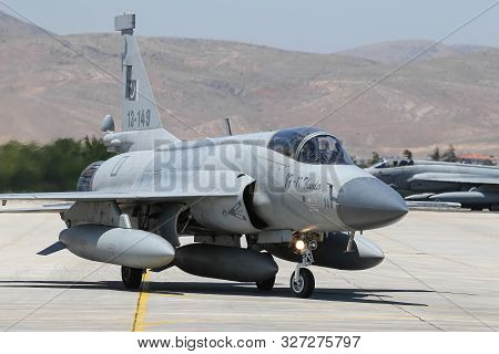 Fighter Aircraft Taxi In Konya Airport